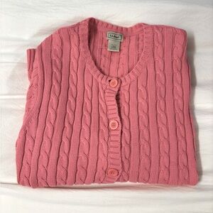 L.L. Bean cable knit cardigan
